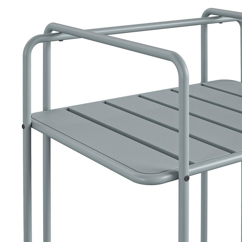 Slat Top Serving Cart - Gray - Apollo Outdoor