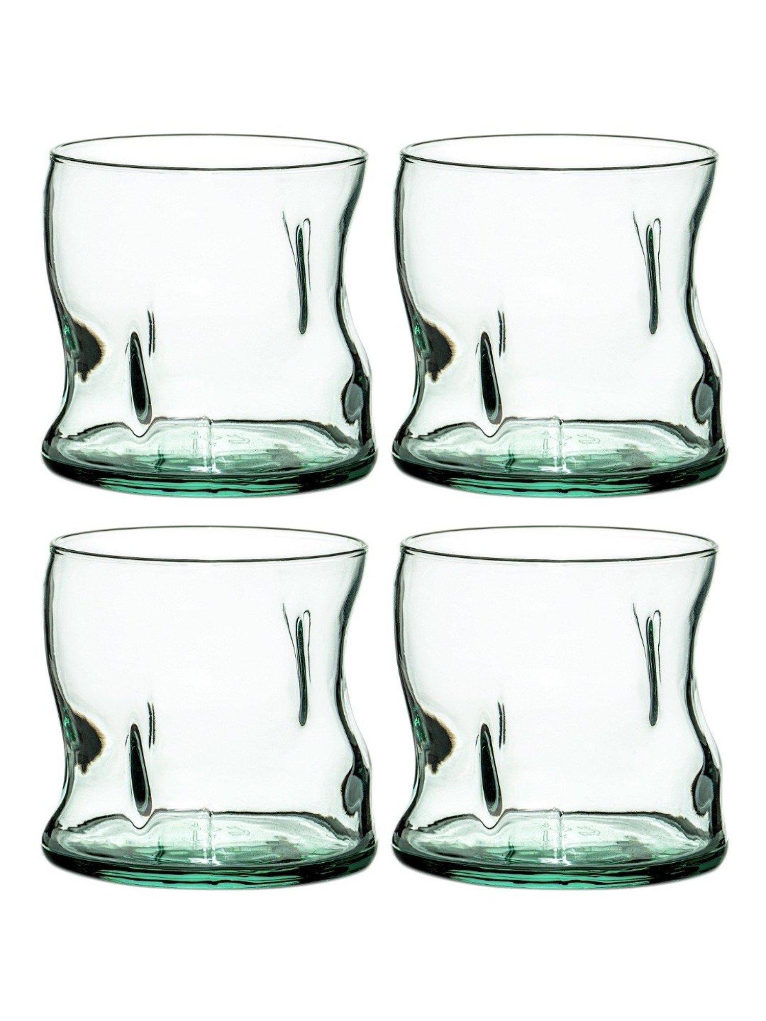 Pasabahce Green Glass Amorf Whisky Glass - Set of 4