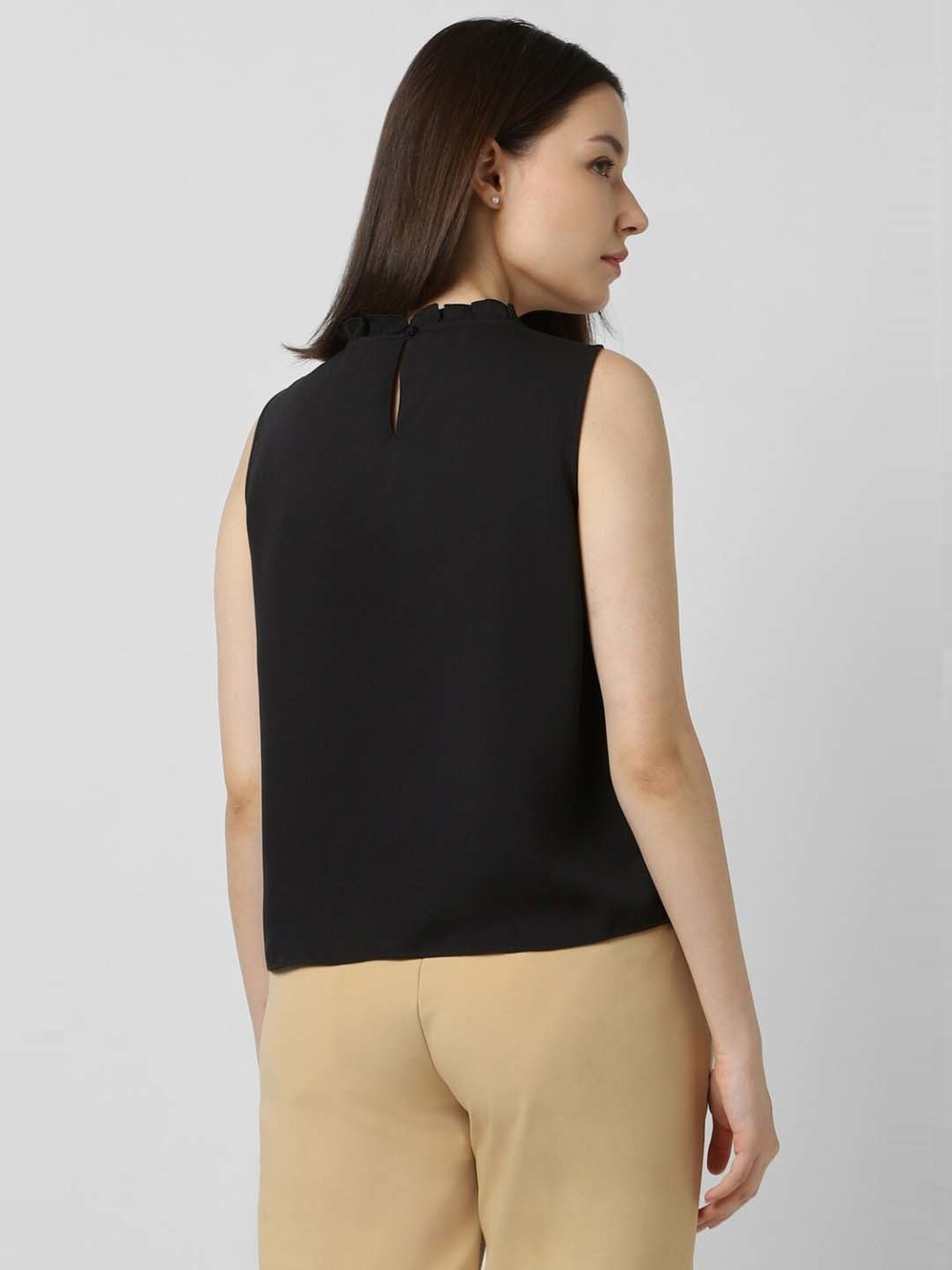 Van Heusen Black Regular Fit Top