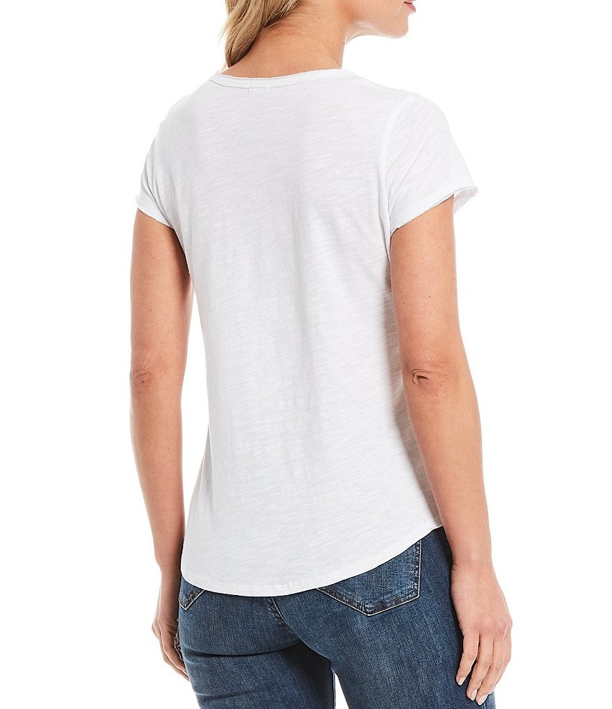 Reba Floral Steer Head Graphic Print Fitted Jersey Tee