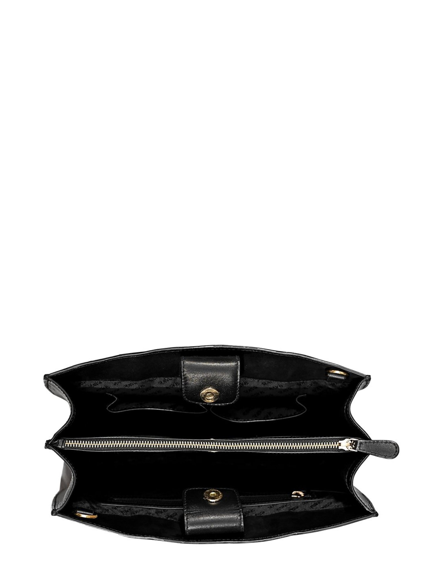 Eske Noah Black Textured Leather Large Satchel Handbag