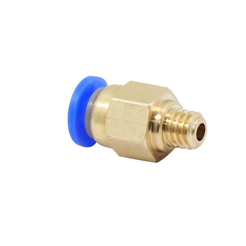 PC4-M6 M5 Pneumatic Connectors HOTEND J head Remote Extruder Feeder for MK8 3mm / 1.75mm Teflon PTFE Tube Filament Feed Fit-2PCS