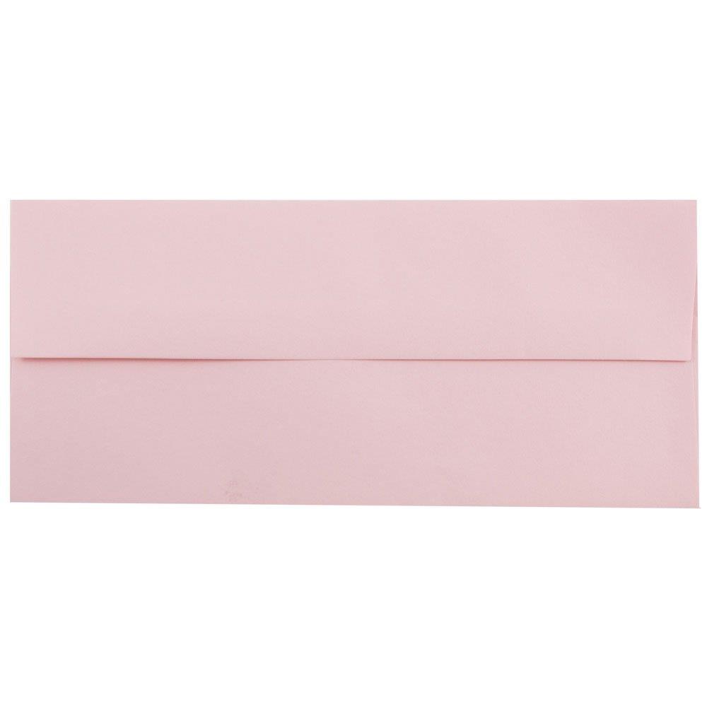 JAM PAPER #10 Business Premium Envelopes - 4 1/8 x 9 1/2 - Baby Pink - 25/Pack