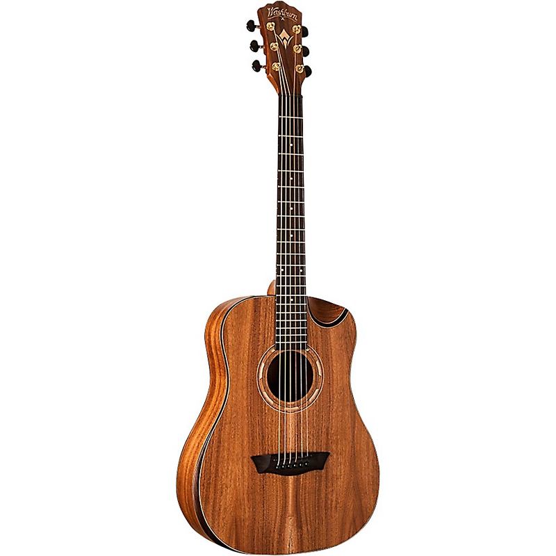 Washburn WCGM55K Comfort Mini Grand Auditorium Acoustic Guitar Natural