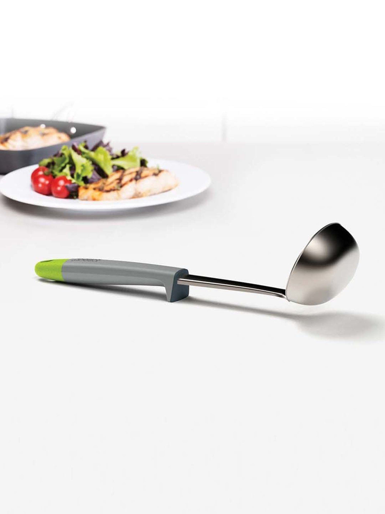 Joseph Joseph Grey & Green Stainless-Steel 29.5 cm Ladle - Set of 1