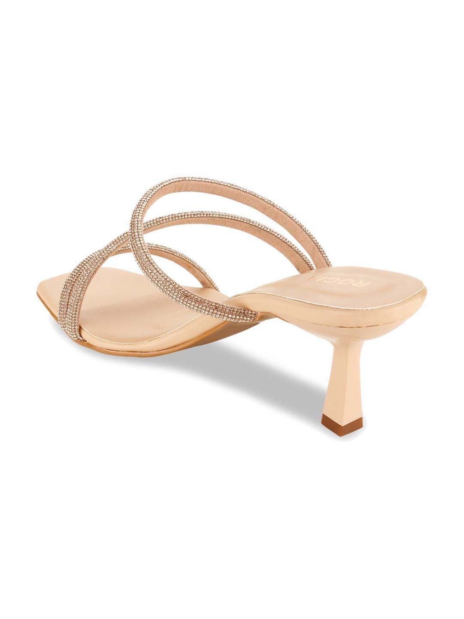 Rocia by Regal Women's Rose Gold & Peach Casual Stilettos