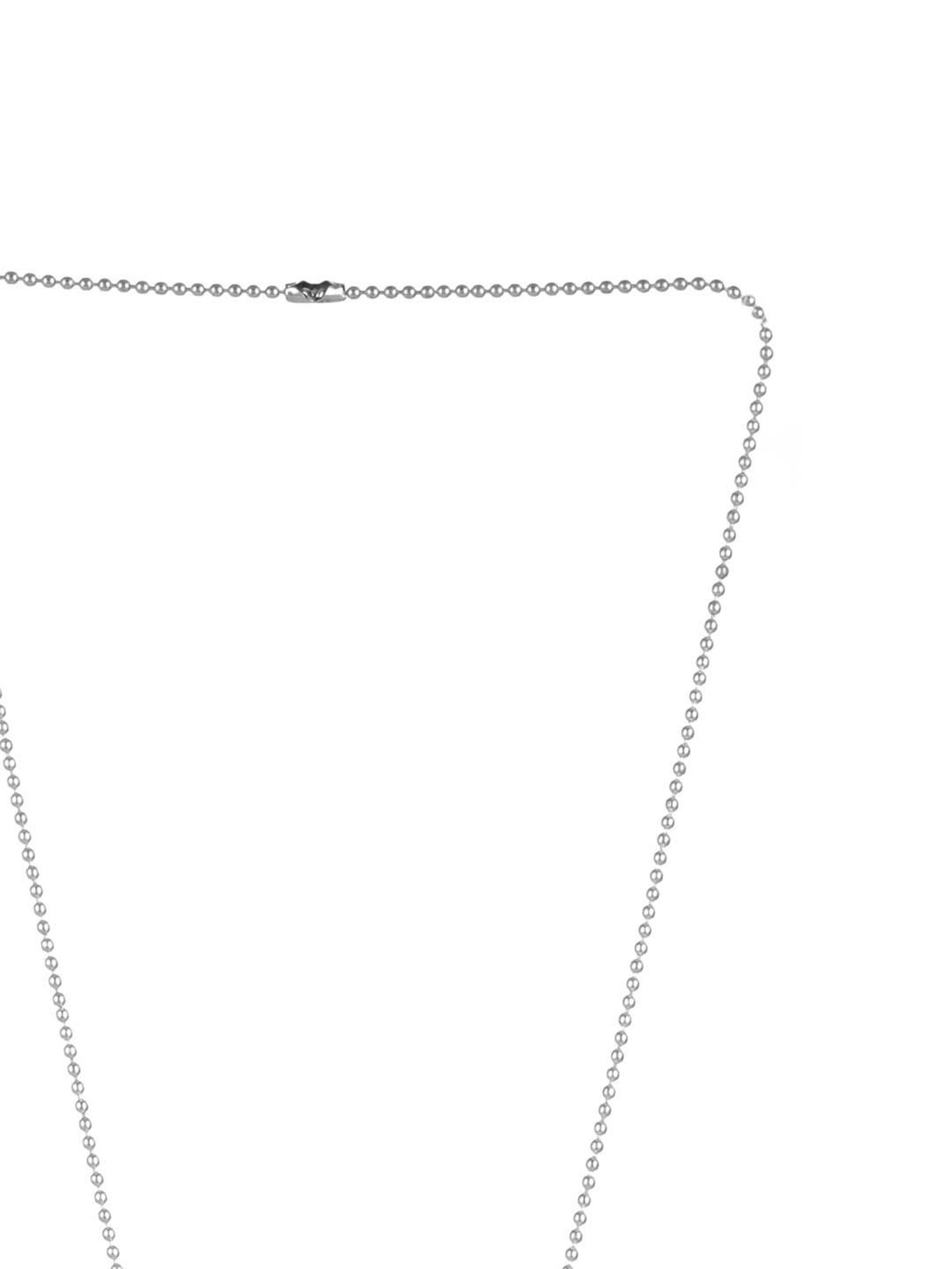 Bold By Priyaasi Stylish Silver-Plated Name Tag Pendant for Men