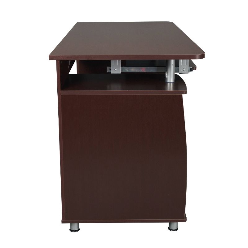 Complete Workstation Computer Desk with Storage Brown - Techni Mobili