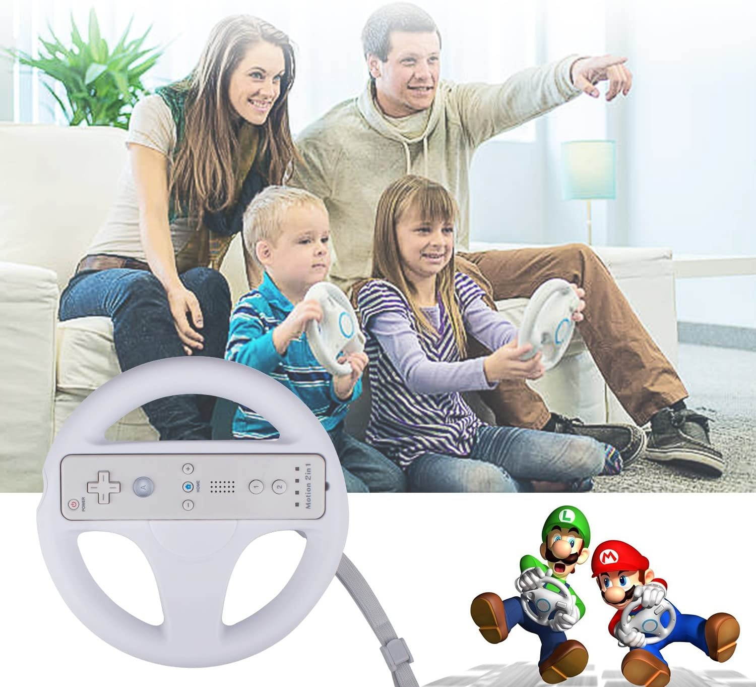 Mario Kart Steering Wheel Compatible With Remotes Mario Kart Racing Wheel Wii And Wii U