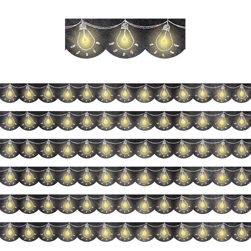 6pk 35' per Pack Chalk It Up! Lightbulbs Border - Creative Teaching Press