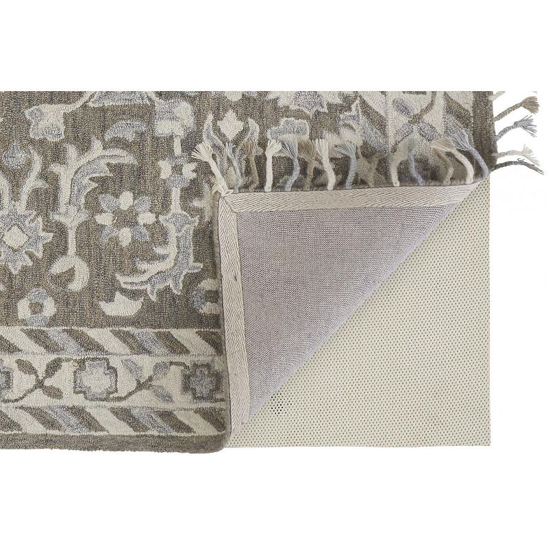 2'2"x8' Runner Swirl Loomed Rug Ivory/Black - Safavieh