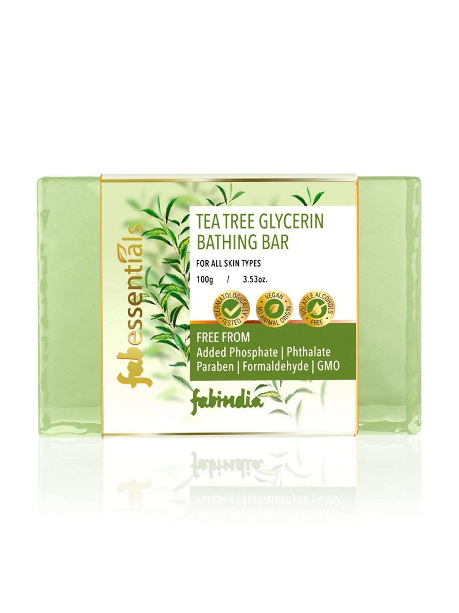 Fabessentials Tea Tree Glycerin Bathing Bar - 100 gm