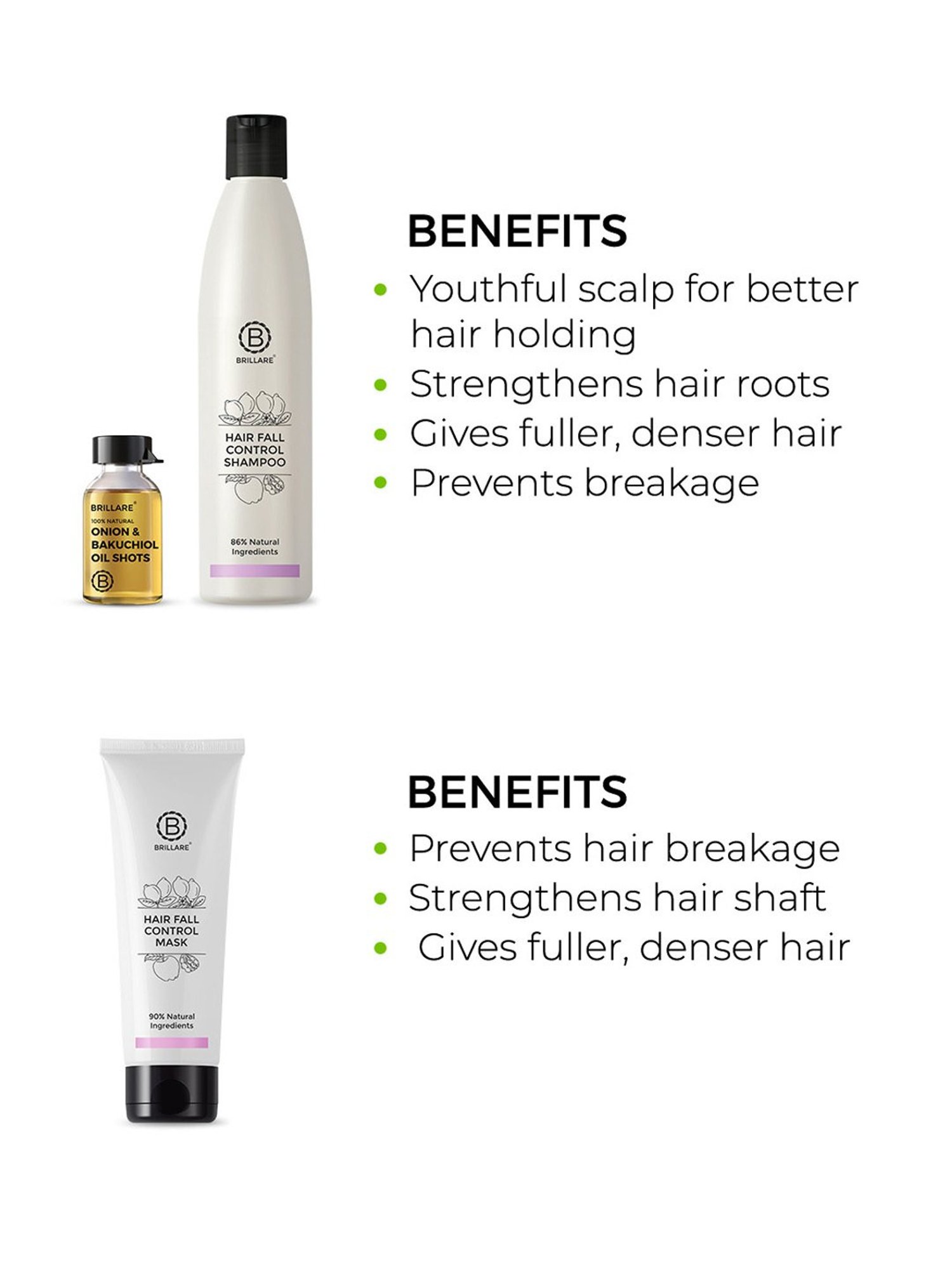 Brillare Hair Fall Control Treatment for Hair Fall Reduction Combo
