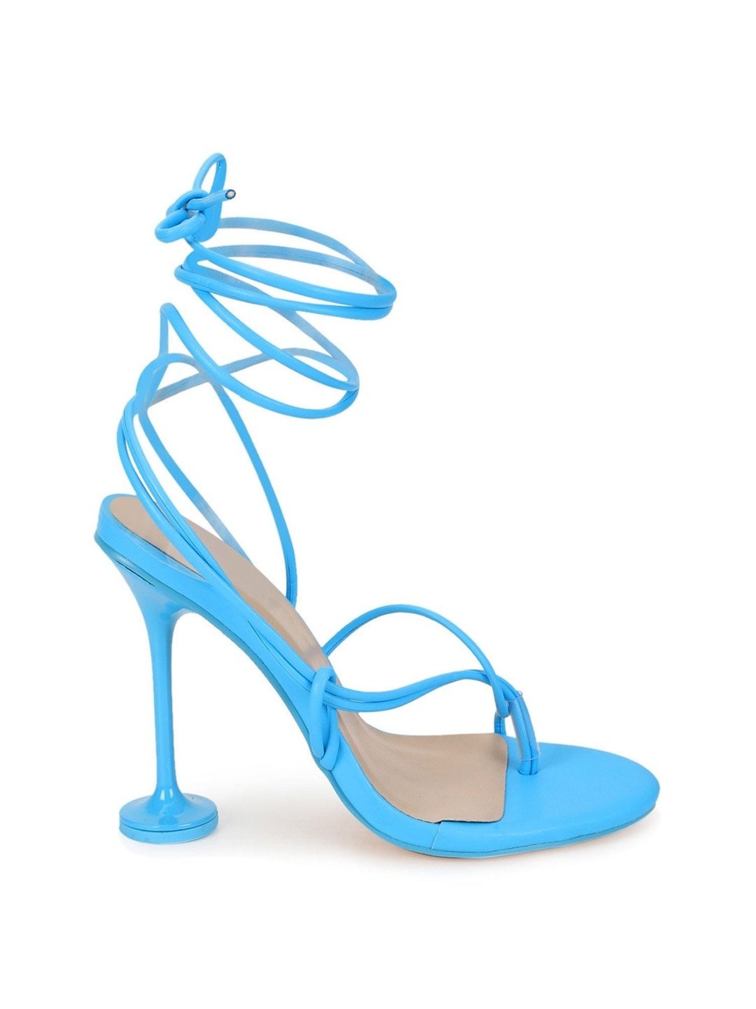 Truffle Collection Women's Pale Blue Gladiator Stilettos