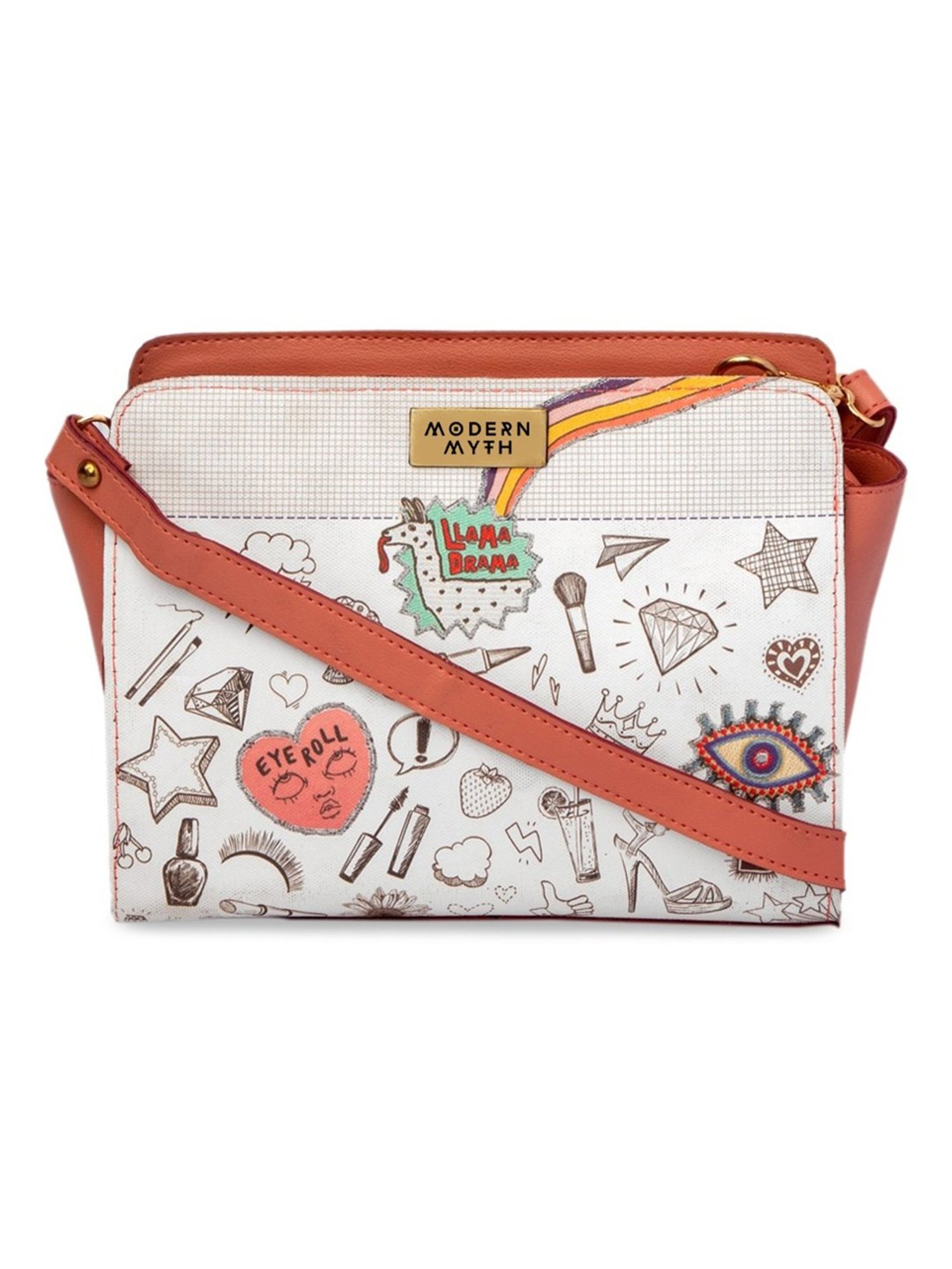 Modern Myth Multicolor Printed Medium Cross Body Bag