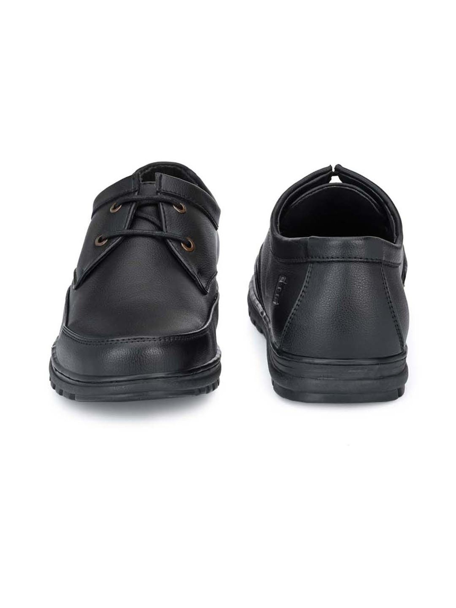 Eego Italy Men's Black Derby Shoes