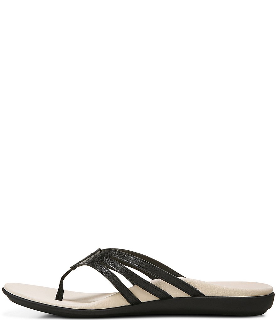 Vionic Alta Leather Thong Flat Sandals
