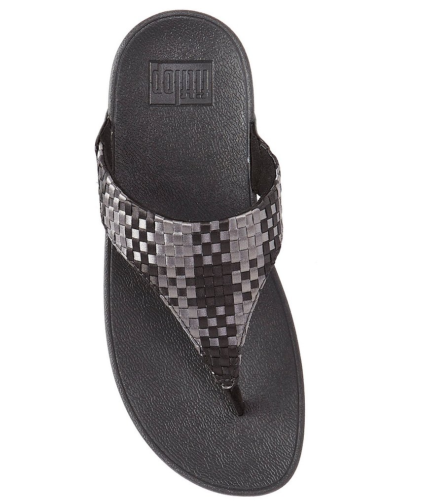 FitFlop Lulu Silky Weave Toe Post Sandals