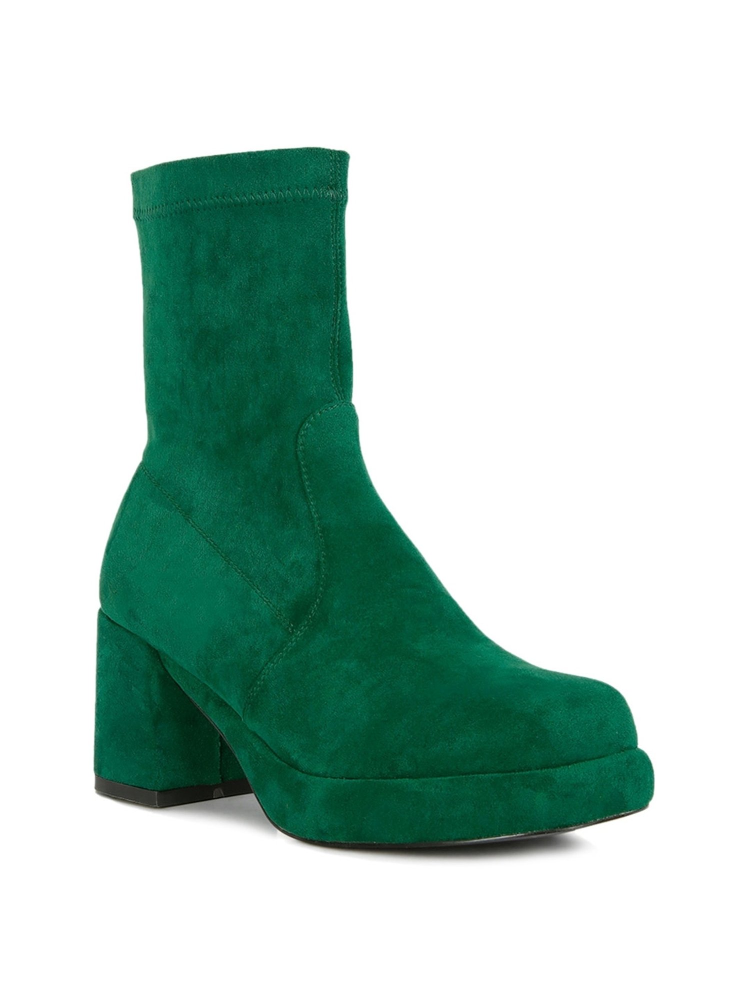 Rag & Co Women's Green Casual Booties