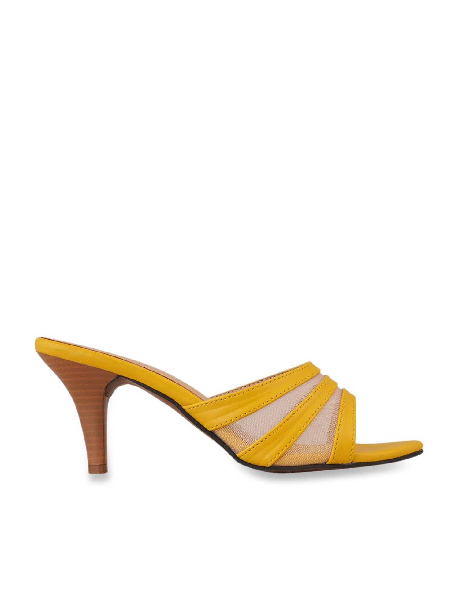 Pelle Albero Women's Mustard Casual Stilettos