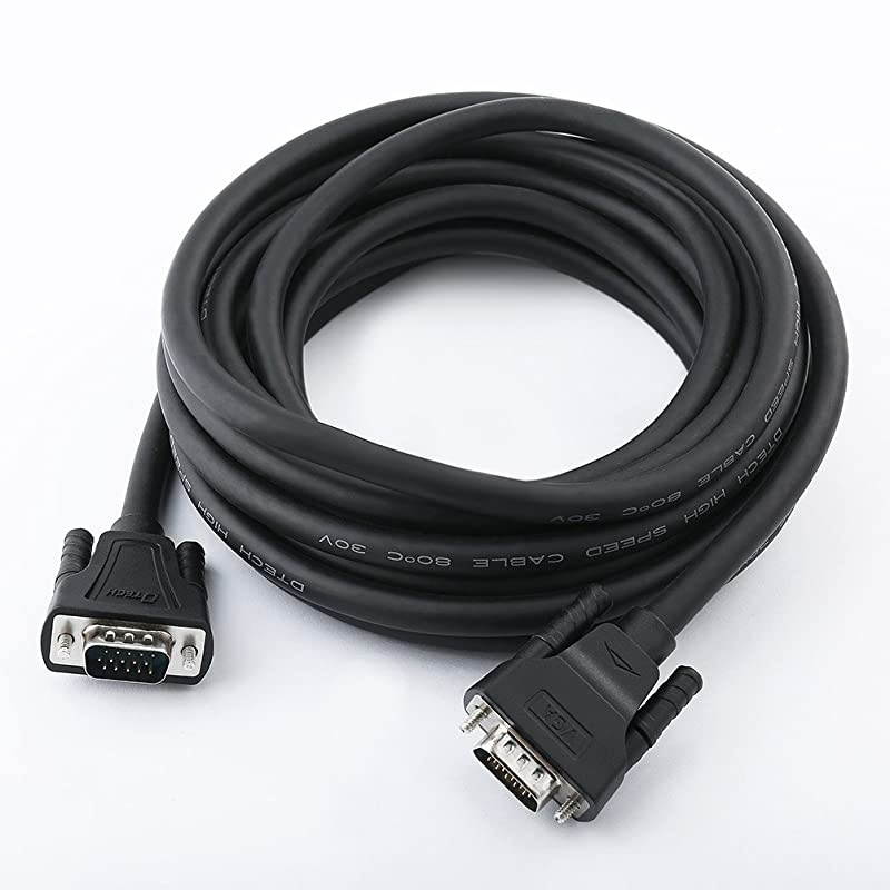 Long 25 Feet VGA Computer Monitor Cable Cord 1080p High Resolution for Computer Monitor Projector (8 Meter, Black)