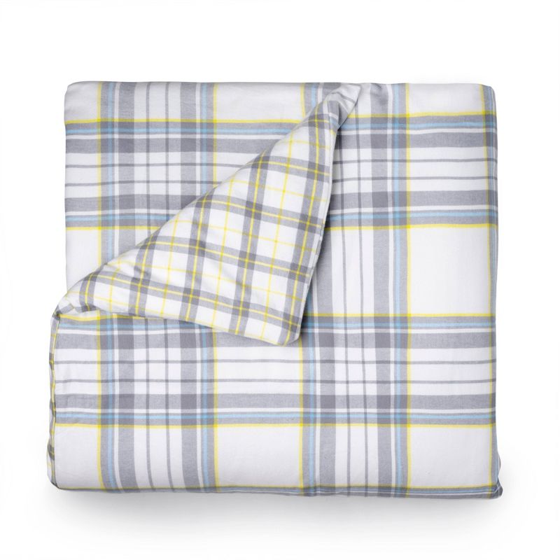 King Merrick Printed Flannel Duvet Cover Set - Martha Stewart