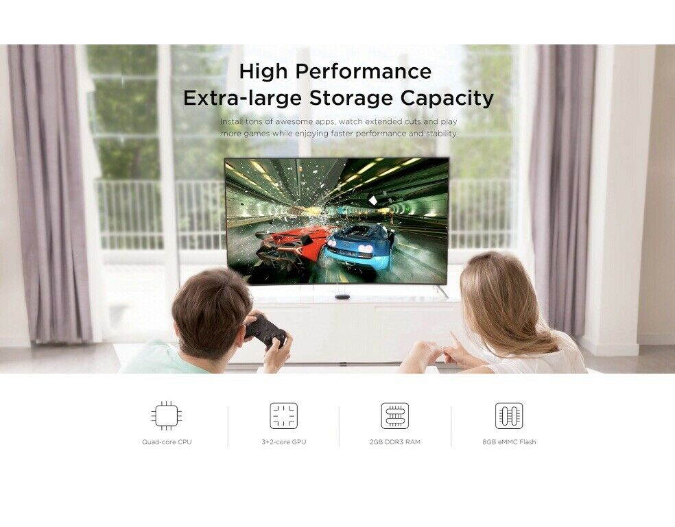 Xiaomi Mi Box S Streaming Media Player Home 4K HDR Android TV Google Assistant