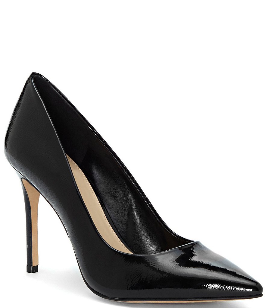 Deltan Tessa Croc-Embossed T-Strap Block Heel Pumps