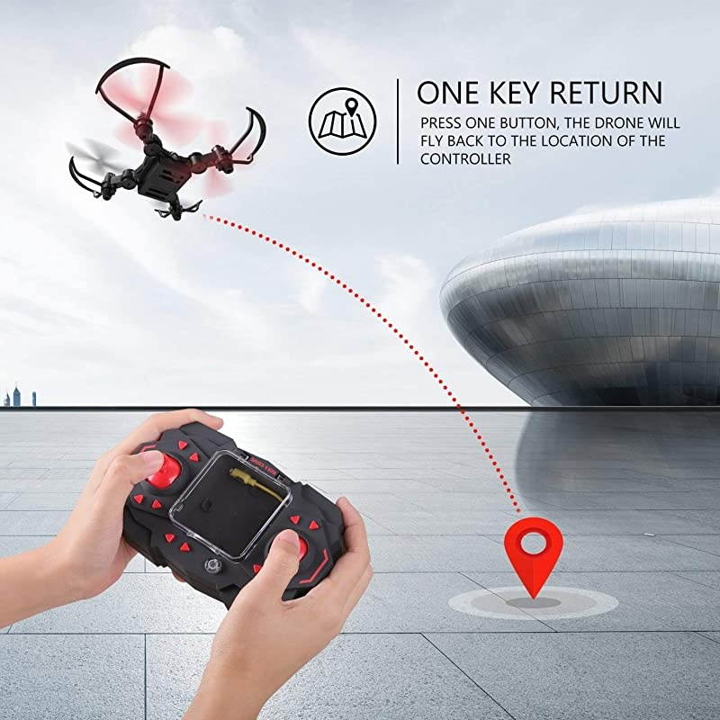HS190 Foldable Mini Nano RC Drone for Kids Gift Portable Pocket Quadcopter with Altitude Hold 3D Flips and Headless Mode Easy to Fly for Beginners