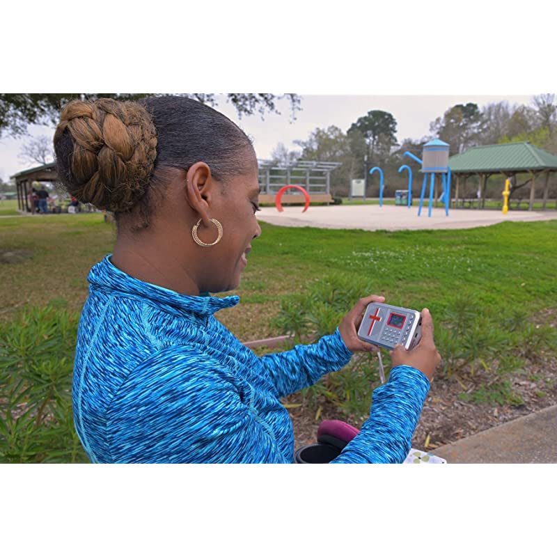 1 NASB Audio Bible Player Voice only New American Standard Bible Electronic Bible with Rechargeable Battery Charger Ear Buds and Builtin Speaker