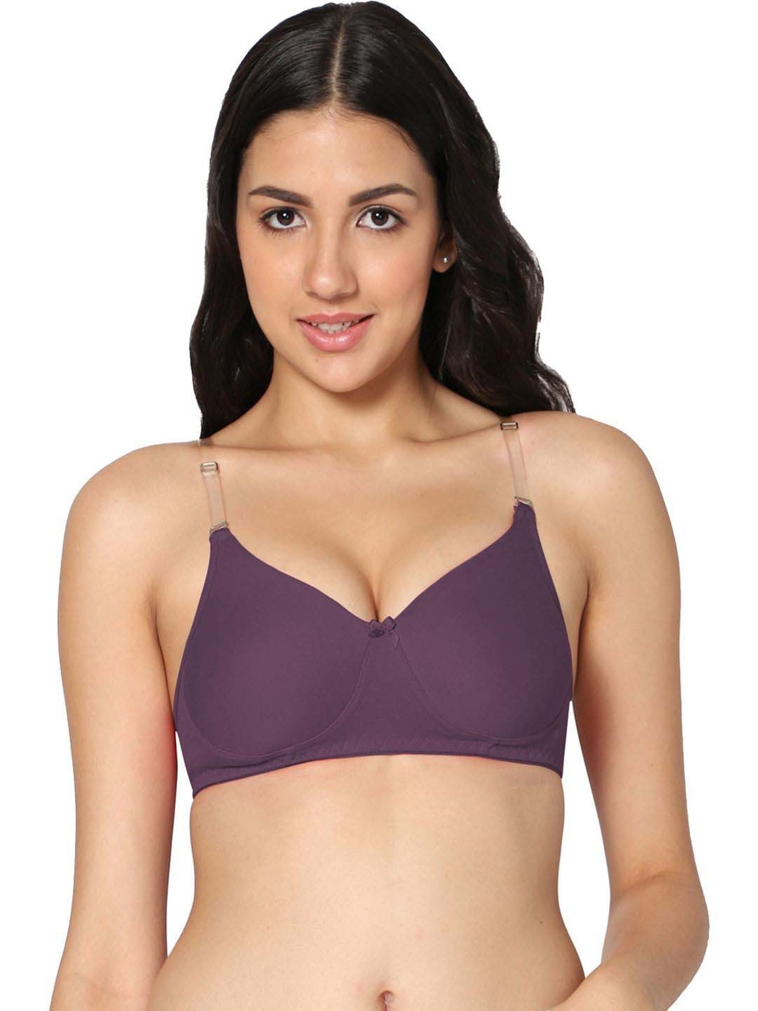 IN CARE Purple & Pink Cotton T-Shirt Bras - Pack Of 2