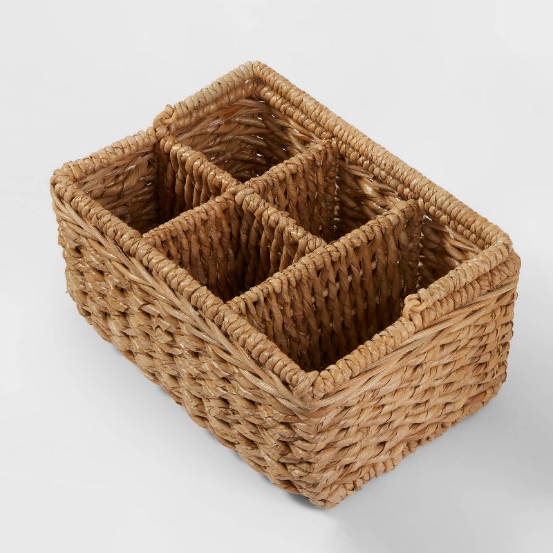 Chunky Seagrass Woven Utensil Caddy Beige - Threshold™