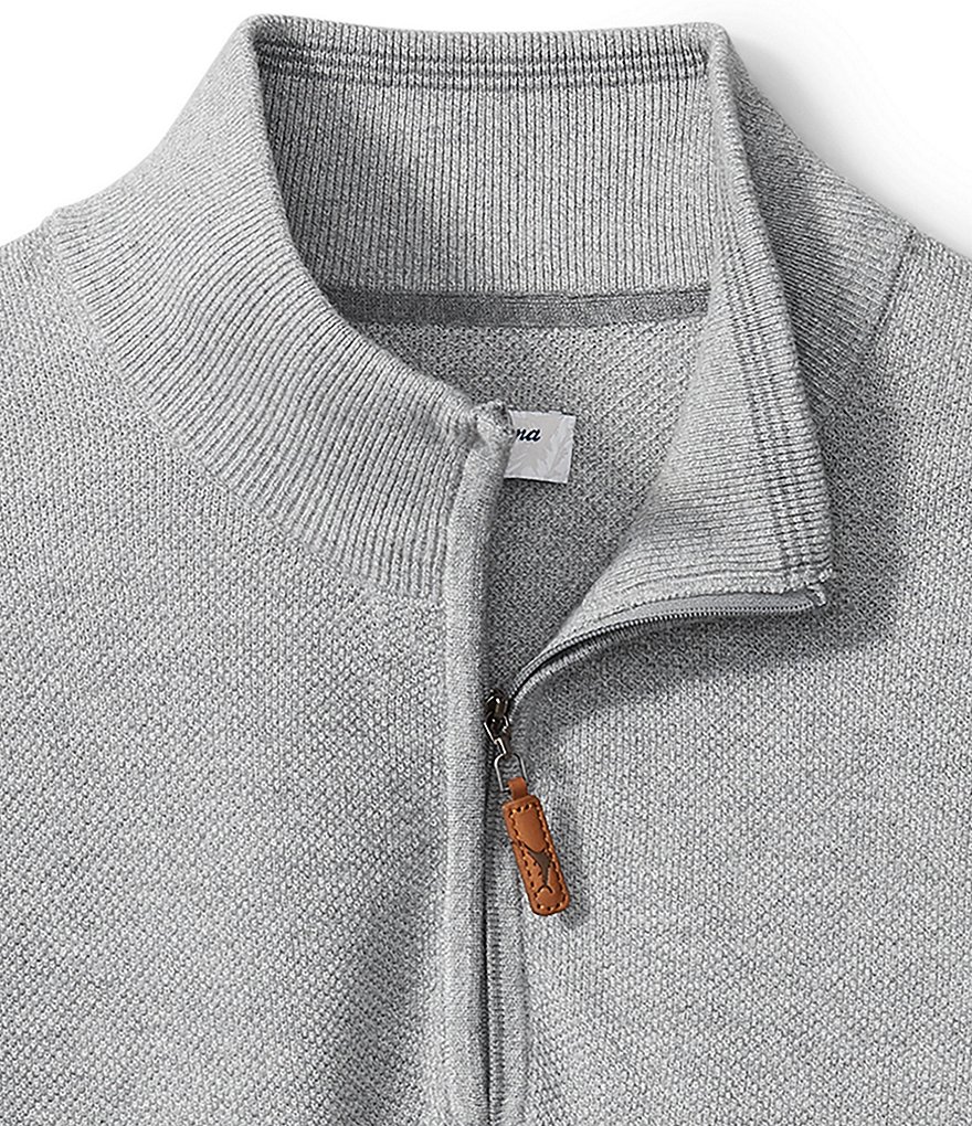 Cutter & Buck Big & Tall Traverse Stripe Performance Stretch Half-Zip Pullover