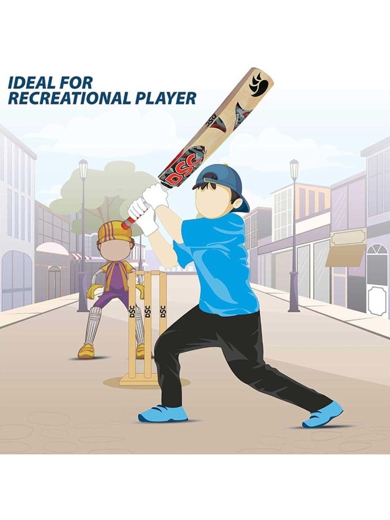 DSC Scorer Kashmir Willow Cricket Bat Short Handle Size - Mens