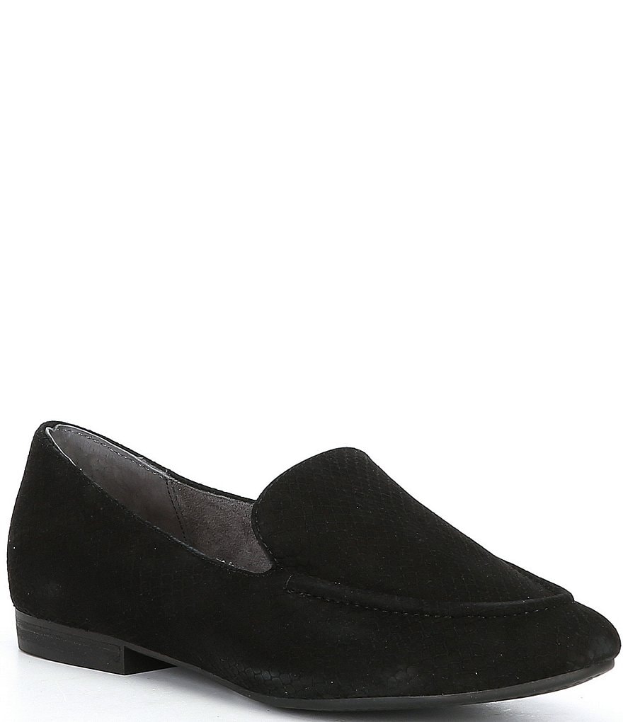 Me Too Aterra Suede Snake Print Loafers