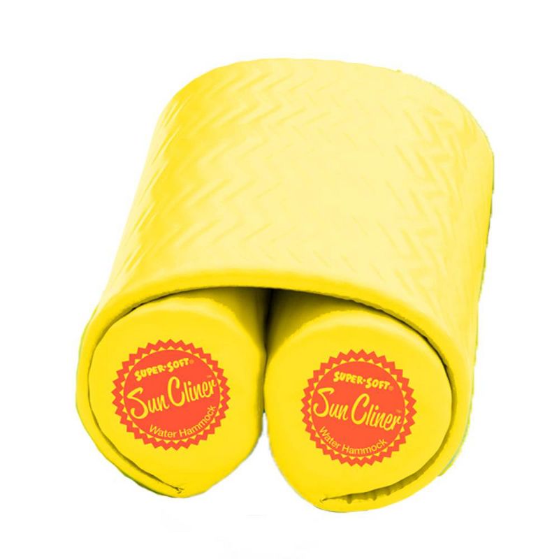 TRC Recreation Super Soft Sun Cliner Swimming Pool Float Water Hammock, Yellow
