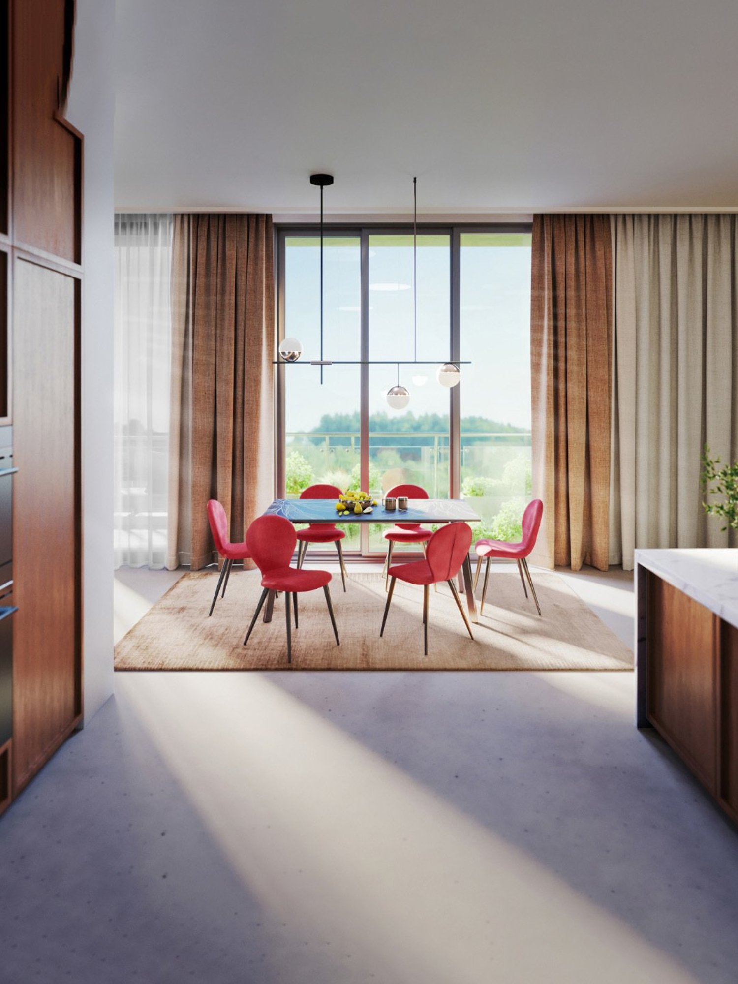 Godrej Interio Aclectic Black Metal 6 Seater Rectangular Dining Table