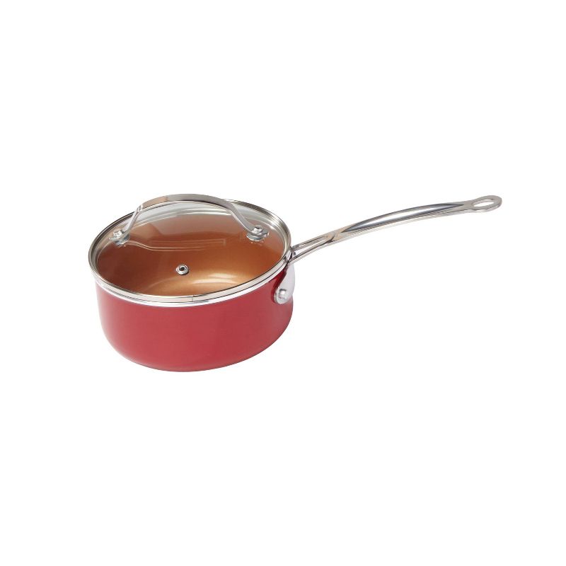 As Seen on TV 10pc Copper Cookware Set Red