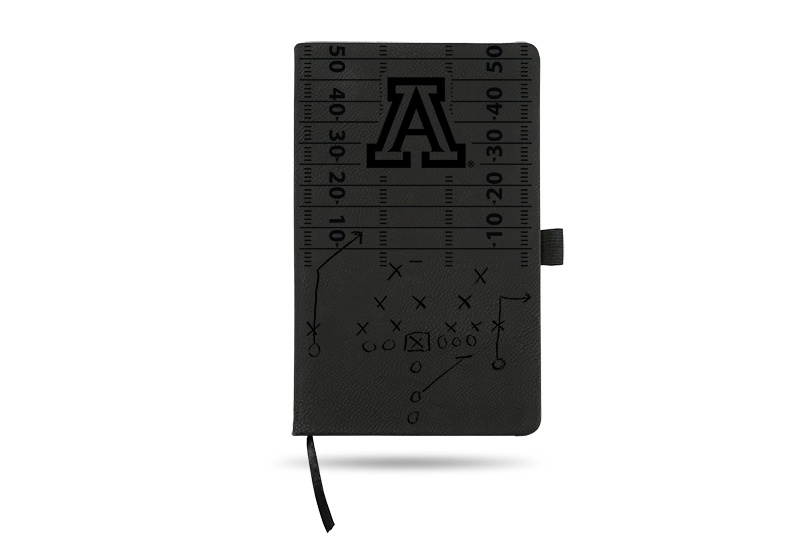 8.25" Black College Arizona Wildcats Notepad with Elastic Band