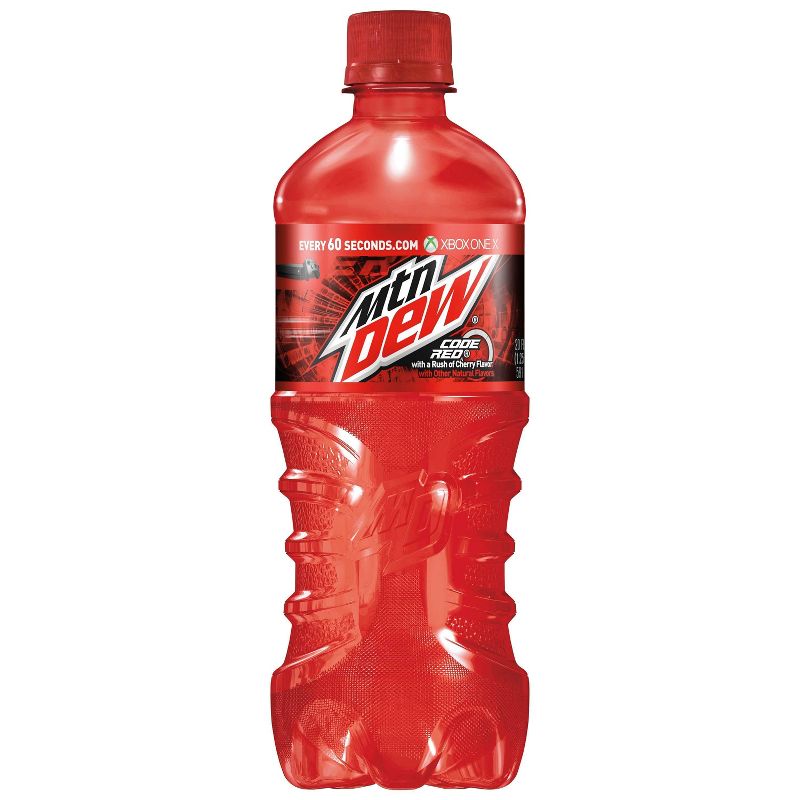 Mountain Dew Code Red Soda - 20 fl oz Bottle