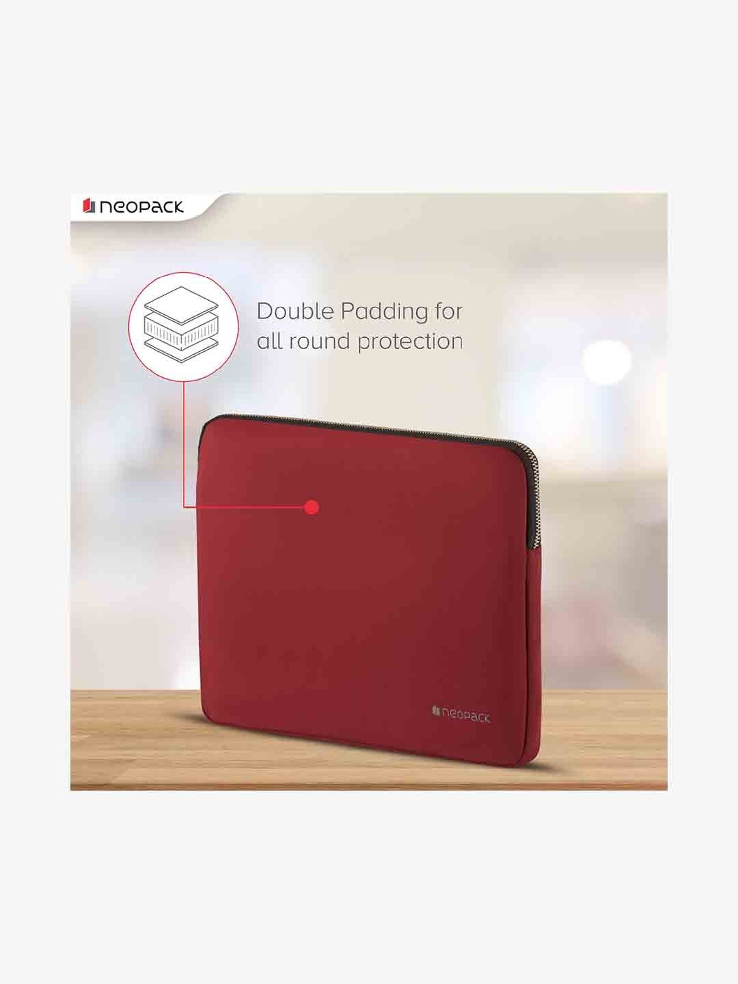 Neopack Stanley Sleeve for all 15 Inch Laptops & 16 Inch Macbooks (Scarlet Red)
