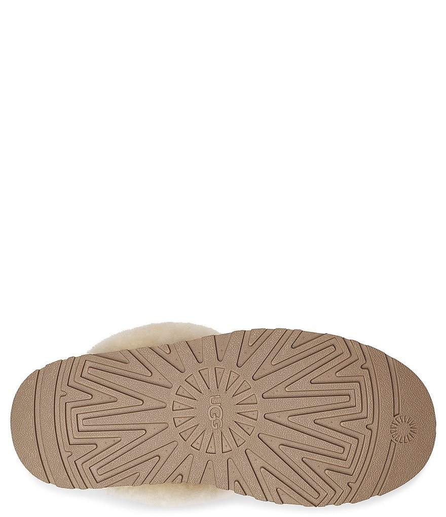 UGG&reg; Disquette Suede Fur Flatform Slides