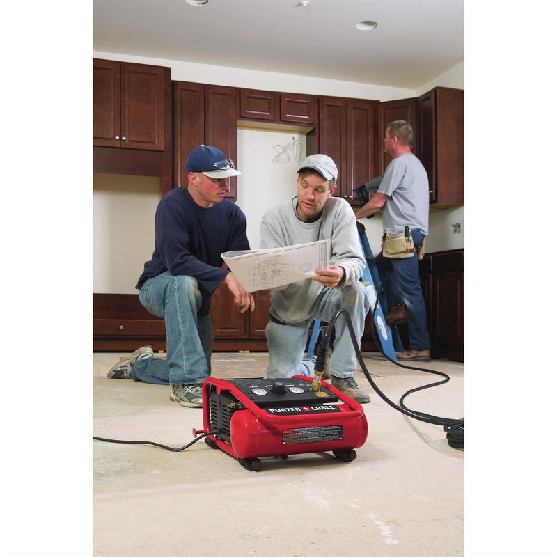 Porter-Cable C1010R 0.3 HP 1 Gallon Oil-Free Hand Carry Compressor