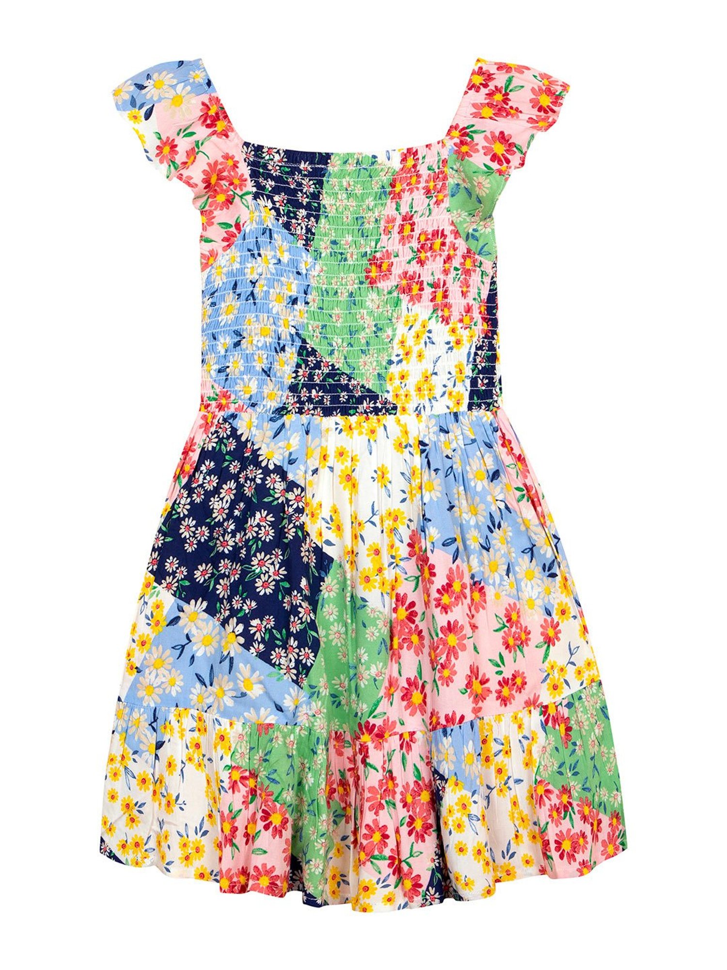 Budding Bees Kids Multicolor Floral Print Dress
