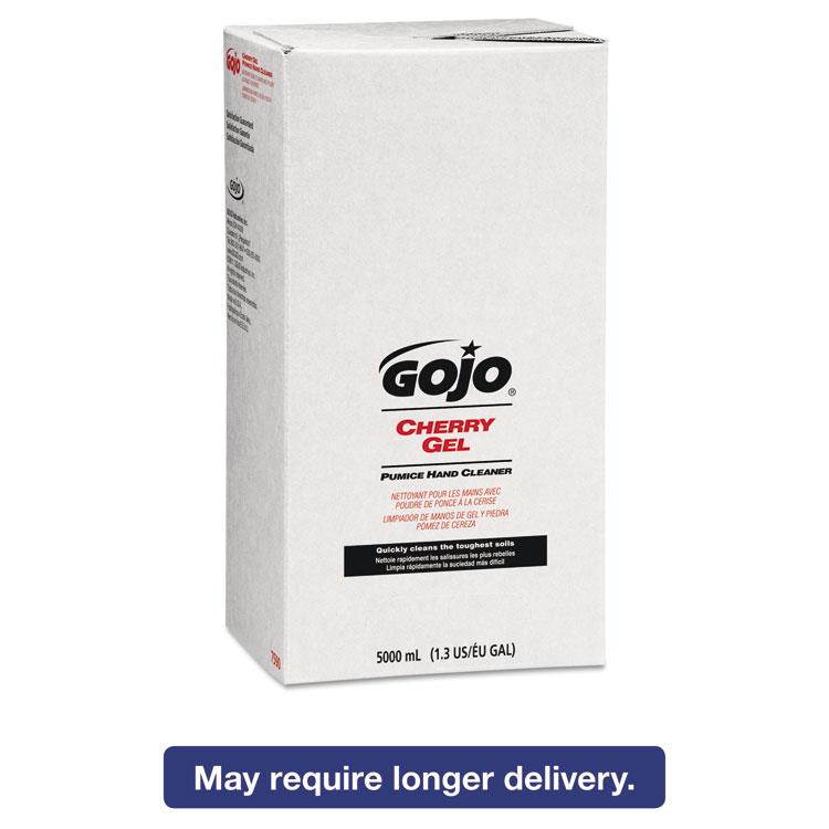 Cherry Gel Pumice Hand Cleaner, Cherry Scent, 5,000 ml Refill, 2/Carton 7590-02