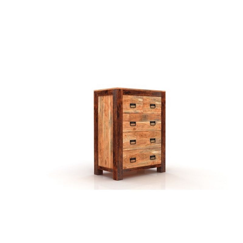 Ajmer 5 Drawer Chest Natural - Timbergirl