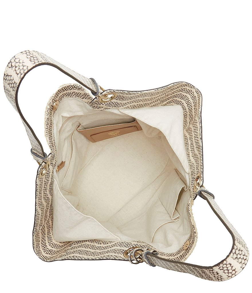 Kurt Geiger London Kensington Llama Straw Basket Bag