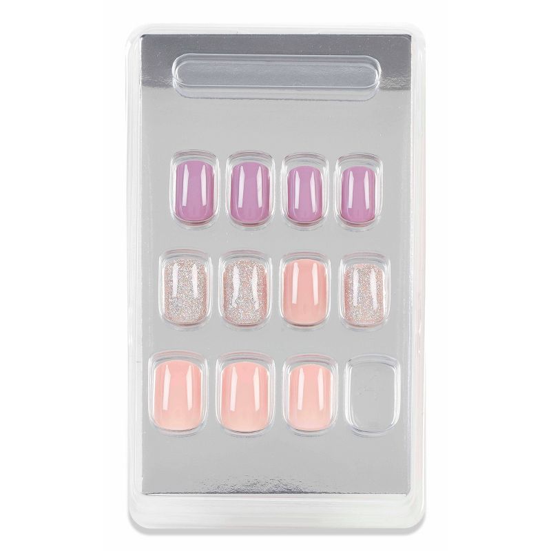 Ardell Nail Addict False Nails - Pastel Pink & Purple - 24ct
