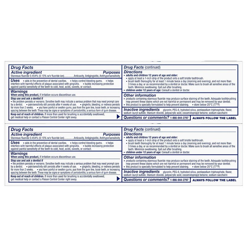 Sensodyne Sensitivity & Gum Whitening Toothpaste - 3.4oz/2pk