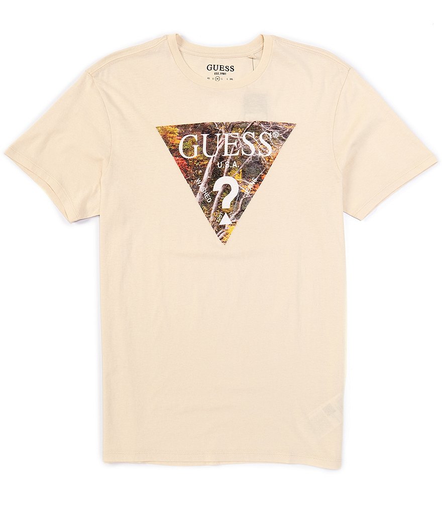 Guess Short-Sleeve Scenic Triangle Logo Graphic T-Shirt